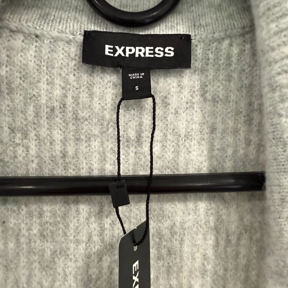 Express Gray Knit Cardigan - Picture 4 of 4